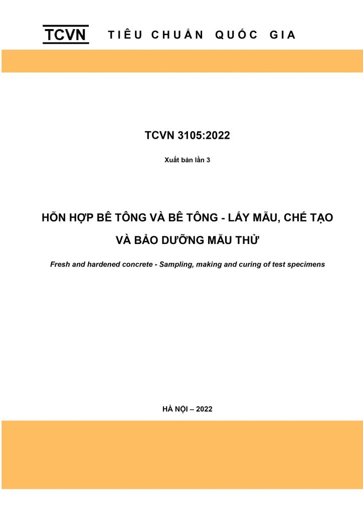 TCVN 3105 - 2022