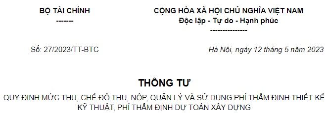 Thong tu 27-2023