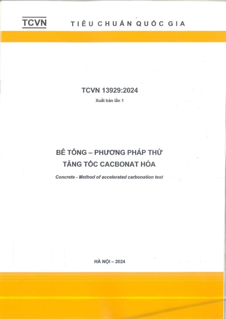 TCVN 13929-2024 Betong - Phuong phap thu tang toc Cacbonat hoa-