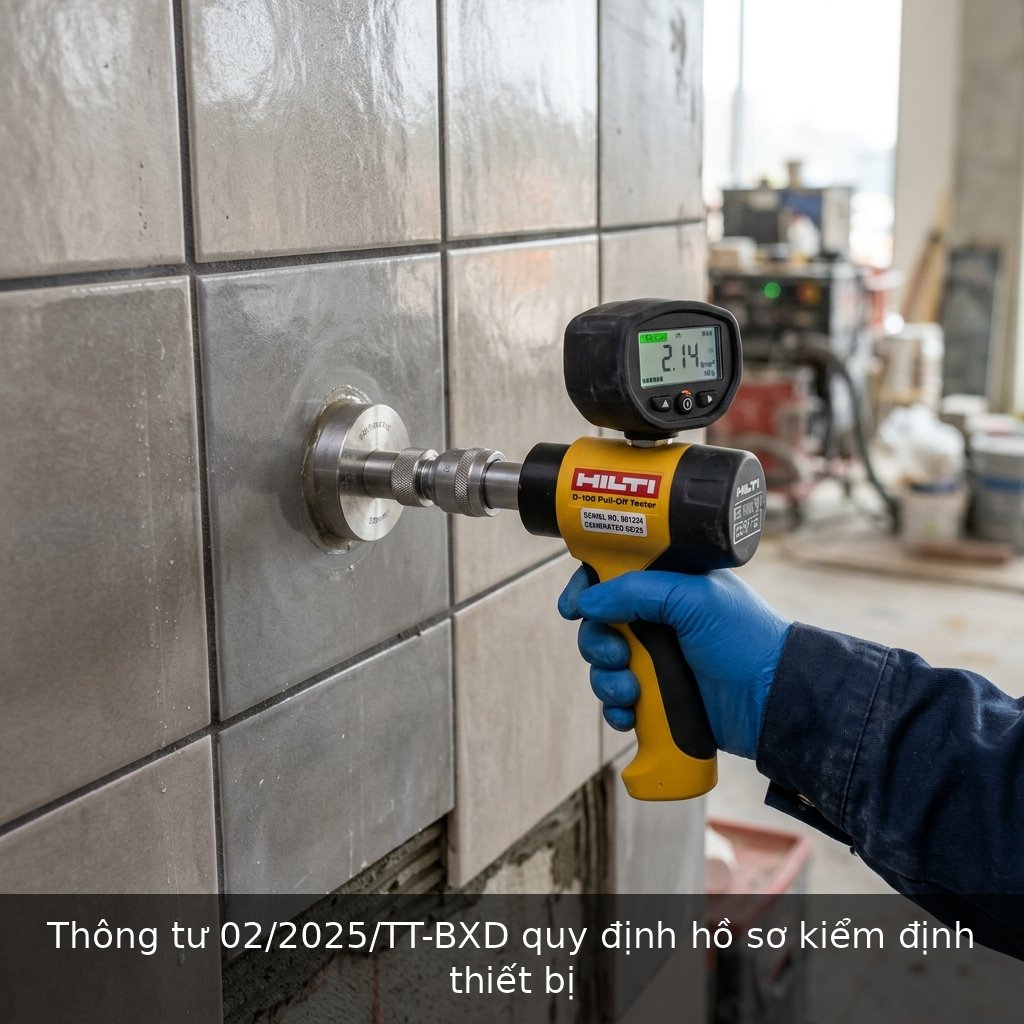 Thông tư 02/2025/TT-BXD quy định hồ sơ kiểm định thiết bị