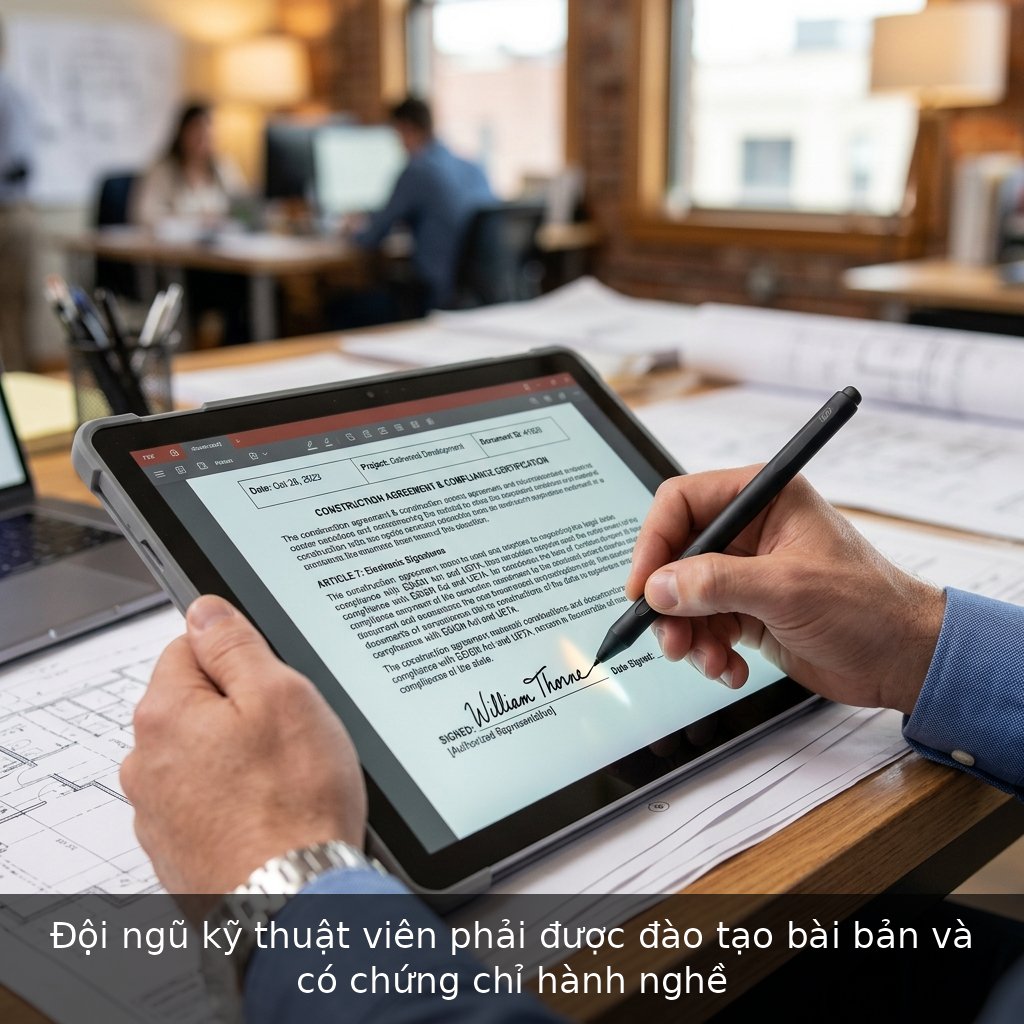 Đội ngũ kỹ thuật viên phải được đào tạo bài bản và có chứng chỉ hành nghề