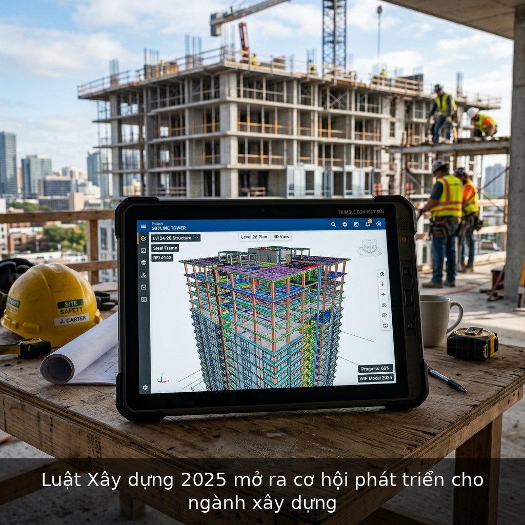 Luật Xây dựng 2025 mở ra cơ hội phát triển cho ngành xây dựng