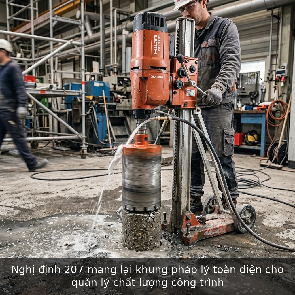 Nghị định 207 mang lại khung pháp lý toàn diện cho quản lý chất lượng công trình