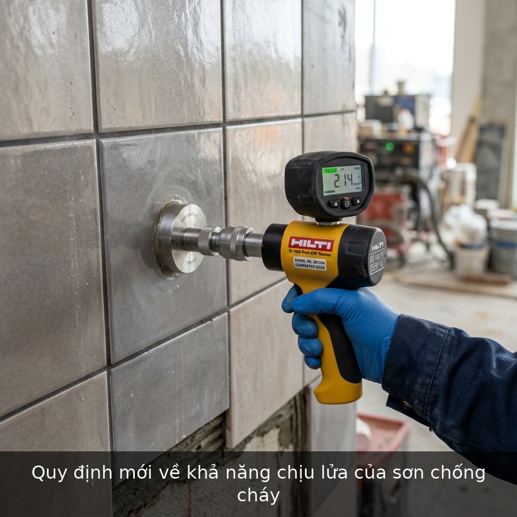 Quy định mới về khả năng chịu lửa của sơn chống cháy