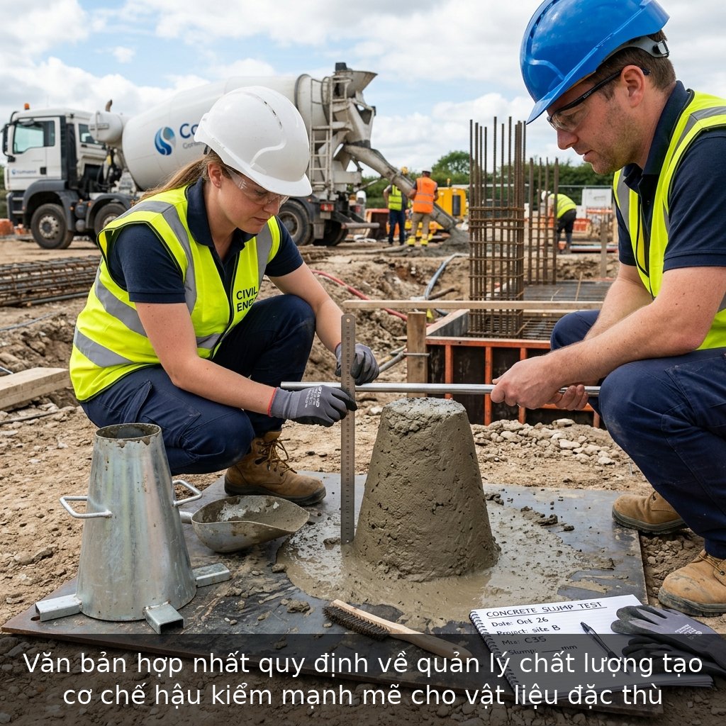 Văn bản hợp nhất quy định về quản lý chất lượng tạo cơ chế hậu kiểm mạnh mẽ cho vật liệu đặc thù