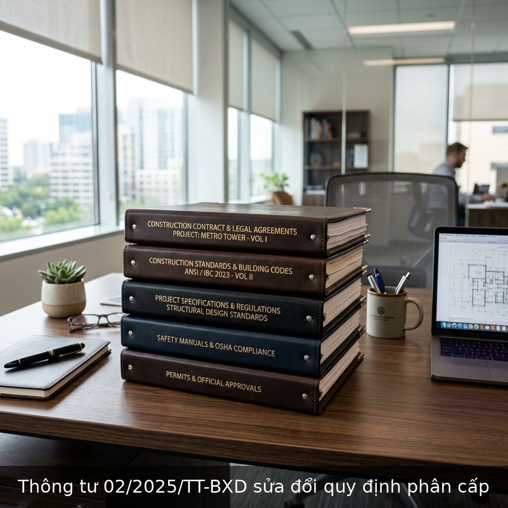 Thông tư 02/2025/TT-BXD sửa đổi quy định phân cấp