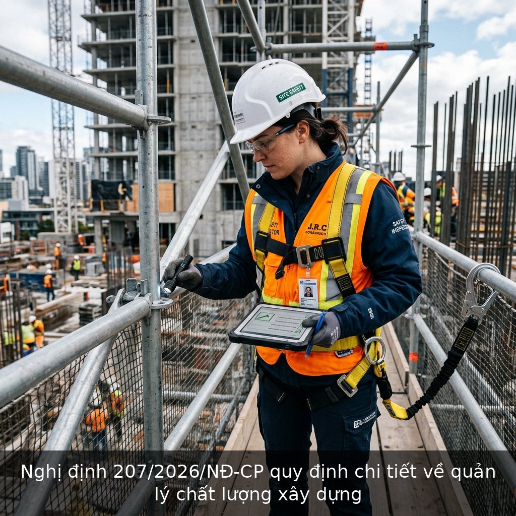 Nghị định 207/2026/NĐ-CP quy định chi tiết về quản lý chất lượng xây dựng