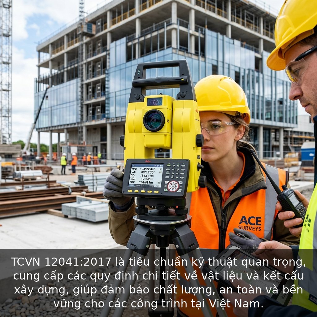 TCVN 12041:2017 là tiêu chuẩn kỹ thuật quan trọng, cung cấp các quy định chi tiết về vật liệu và kết cấu xây dựng, giúp đảm bảo chất lượng, an toàn và bền vững cho các công trình tại Việt Nam.