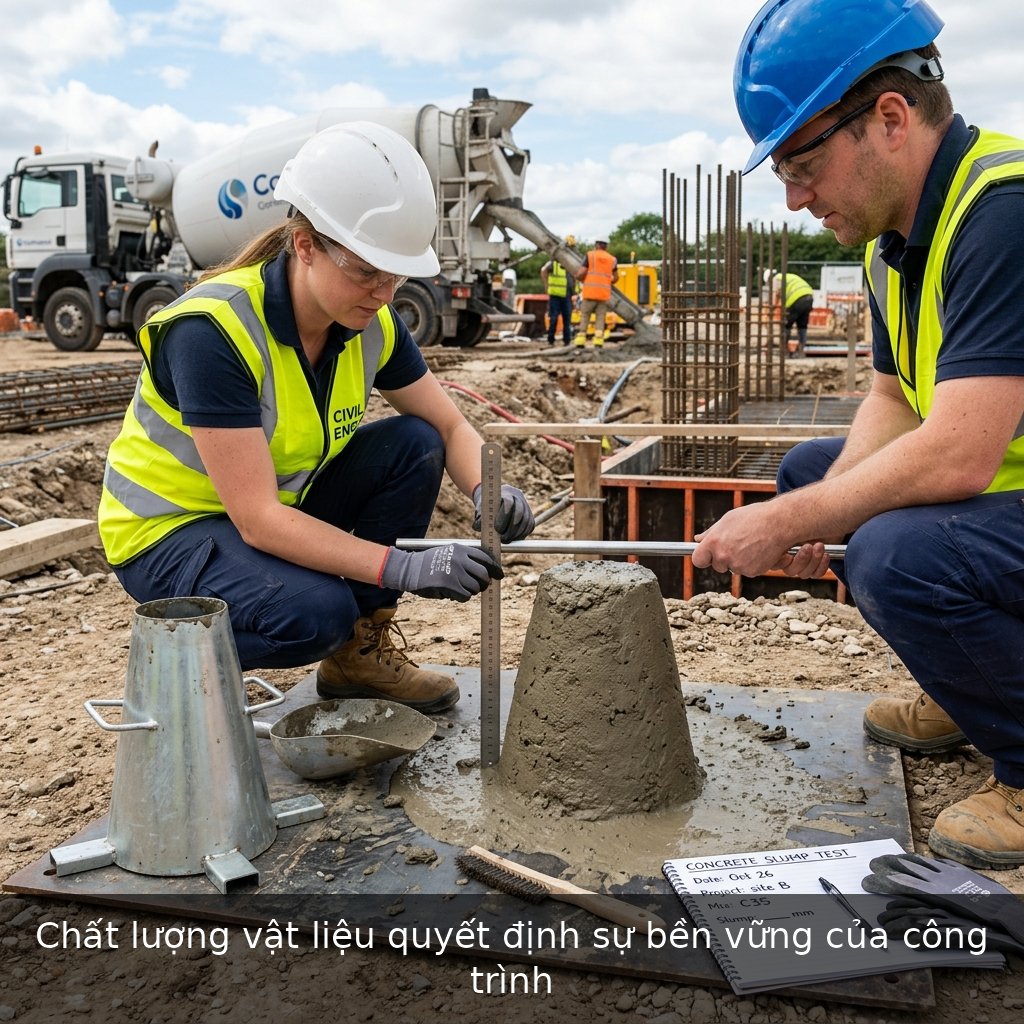 Chất lượng vật liệu quyết định sự bền vững của công trình