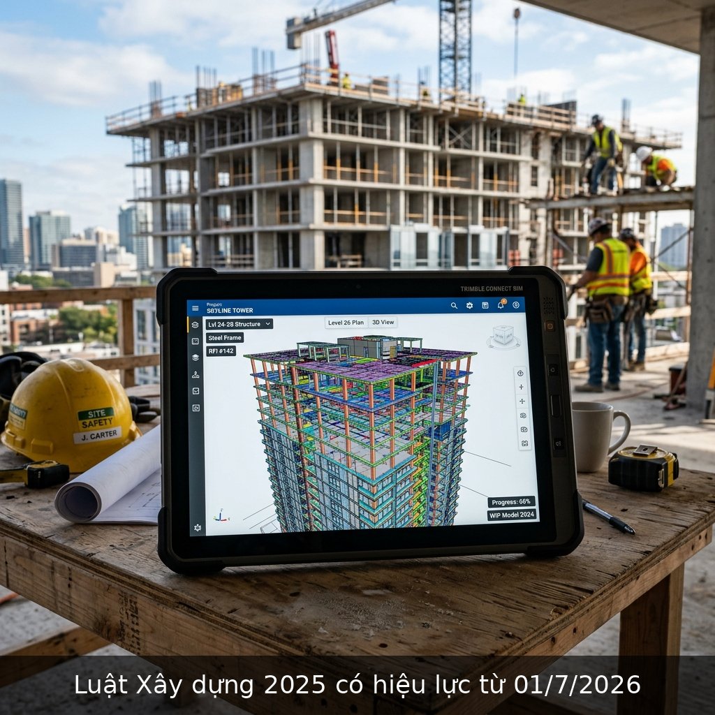 Luật Xây dựng 2025 có hiệu lực từ 01/7/2026