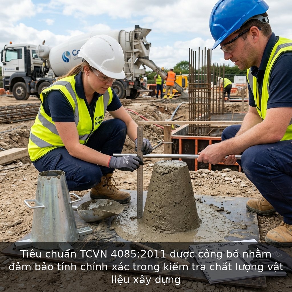 Tiêu chuẩn TCVN 4085:2011 được công bố nhằm đảm bảo tính chính xác trong kiểm tra chất lượng vật liệu xây dựng