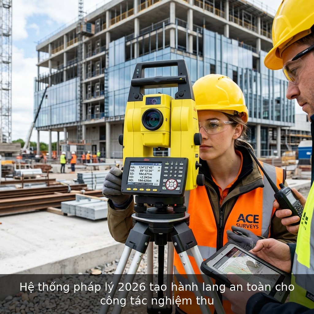 Hệ thống pháp lý 2026 tạo hành lang an toàn cho công tác nghiệm thu