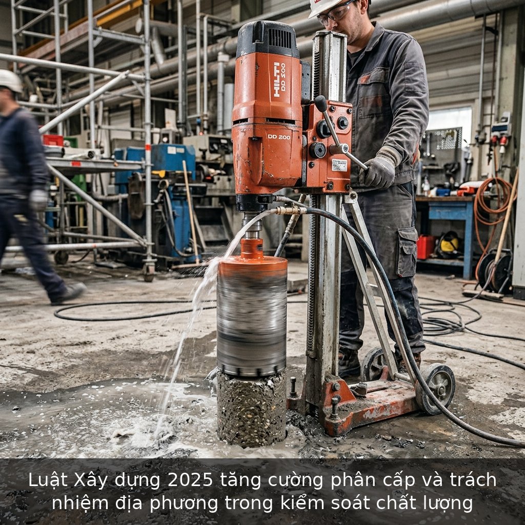 Luật Xây dựng 2025 tăng cường phân cấp và trách nhiệm địa phương trong kiểm soát chất lượng