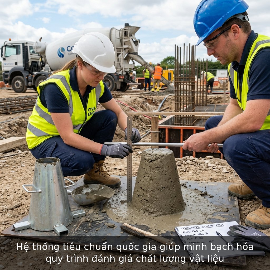 Hệ thống tiêu chuẩn quốc gia giúp minh bạch hóa quy trình đánh giá chất lượng vật liệu