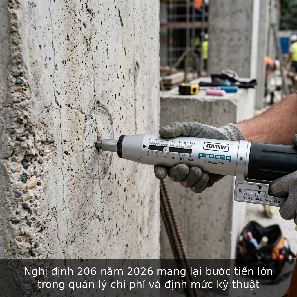 Nghị định 206 năm 2026 mang lại bước tiến lớn trong quản lý chi phí và định mức kỹ thuật