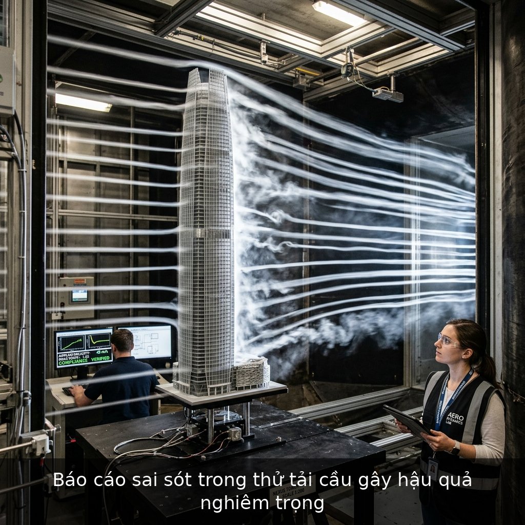 Báo cáo sai sót trong thử tải cầu gây hậu quả nghiêm trọng