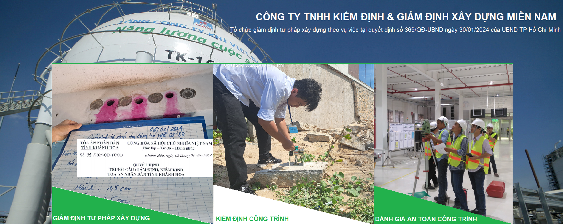 Kỹ sư kiểm tra chất lượng vật liệu xây dựng tại công trường theo quy trình nghiệm thu mới nhất